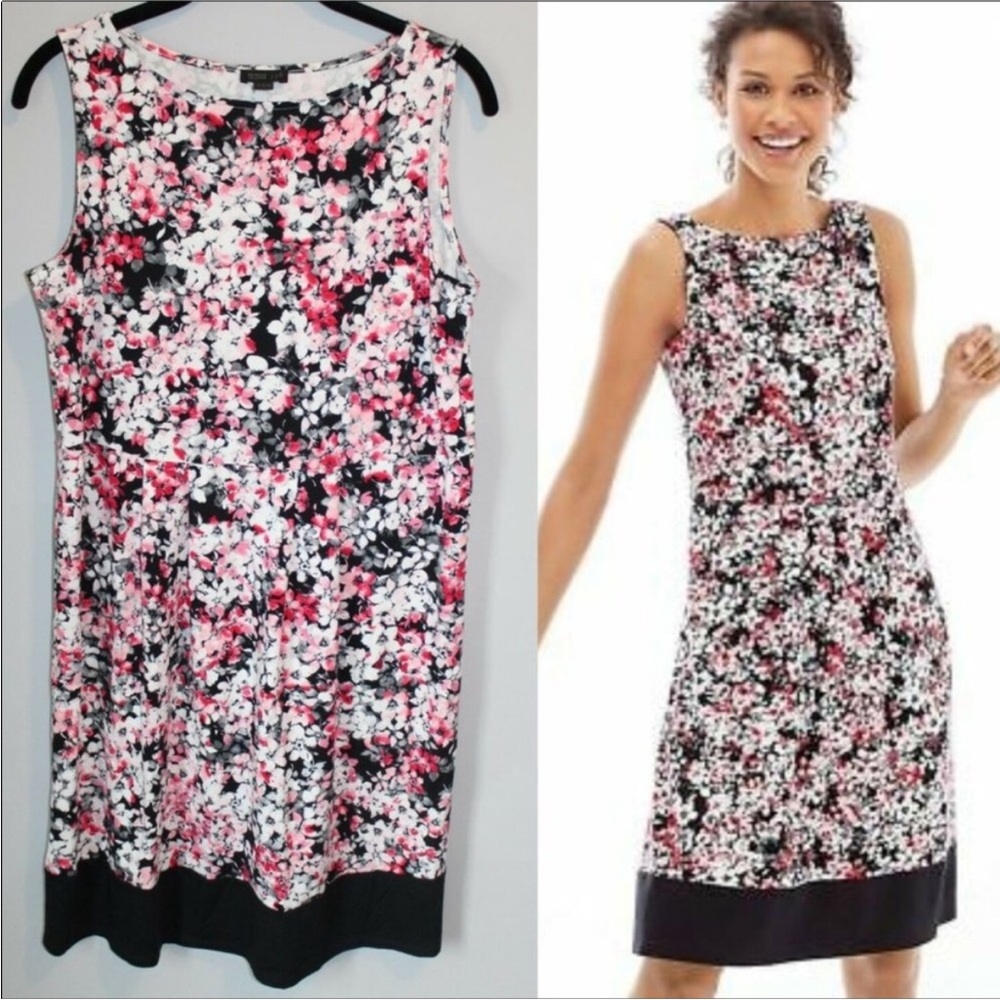J. Jill Wearever floral shift dress LP - Picture 5 of 6